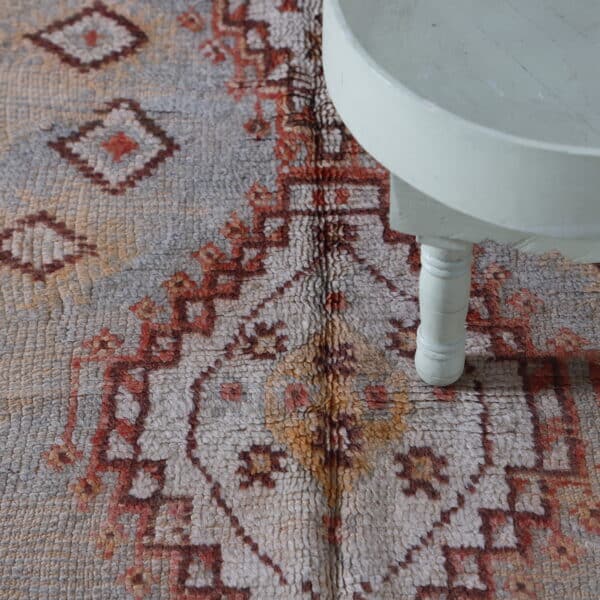 Faded Turkish Rug – Vintage Handcrafted Floor Piece - Image 5