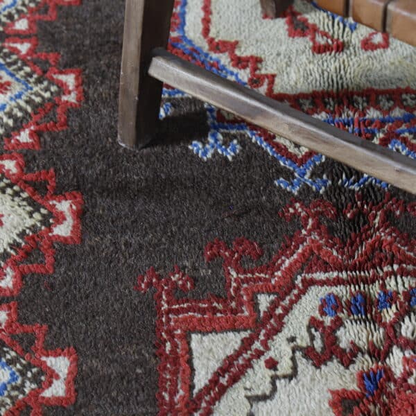 Taznakht Carpet 9.8x5.3 Ft – Old Moroccan Brown Rug - Image 2