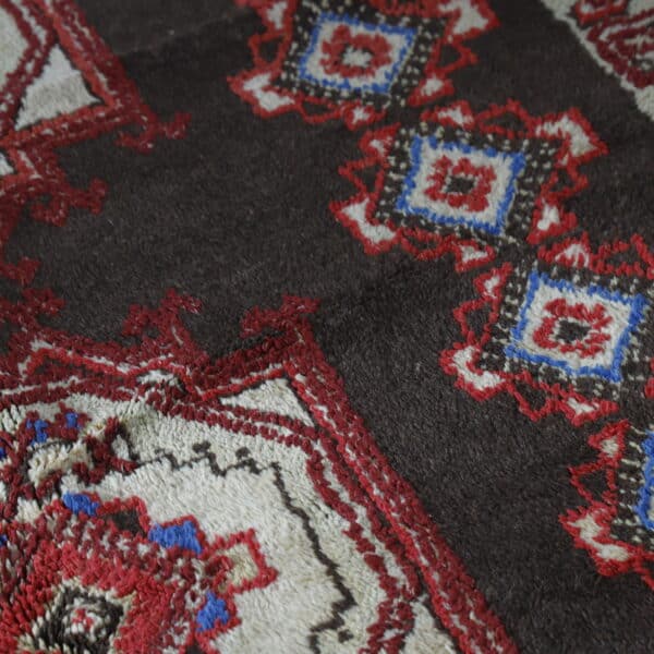 Taznakht Carpet 9.8x5.3 Ft – Old Moroccan Brown Rug - Image 4