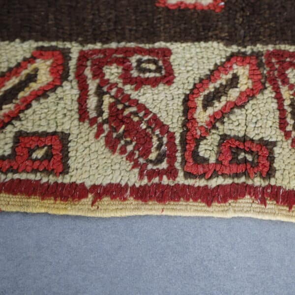 Taznakht Carpet 9.8x5.3 Ft – Old Moroccan Brown Rug - Image 5