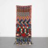 Colorful Vintage Hallway Rug 8.2x2.8 Ft handmade in Morocco