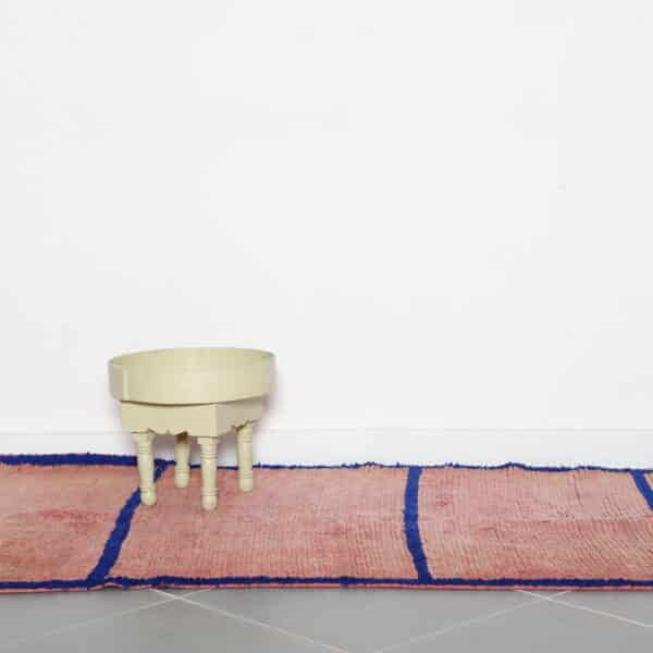 Pink Boujaad Rug 9.5x3.6 Ft – Vintage Moroccan Carpet - Image 2