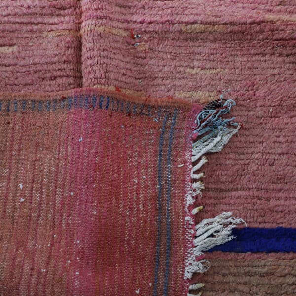Pink Boujaad Rug 9.5x3.6 Ft – Vintage Moroccan Carpet - Image 3