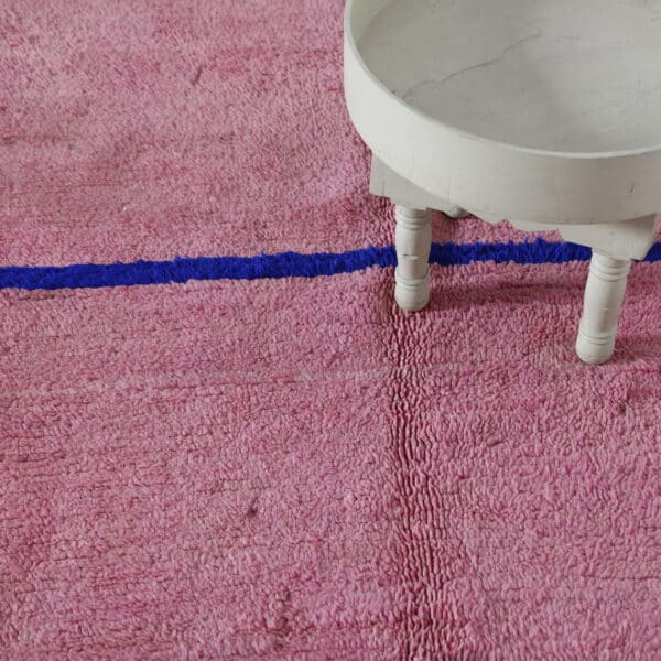 Pink Boujaad Rug 9.5x3.6 Ft – Vintage Moroccan Carpet - Image 4