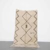 Black and White Azilal Rug – 6.8x3.5 Ft