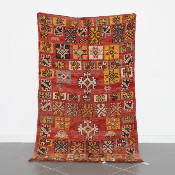 Vintage Jewish Rug from Ait Yaakoube – 6.9x3.9 Ft