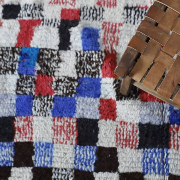 Long Azilal Rug – Colorful Handmade Wool 10.2x4.4 Ft - Image 5