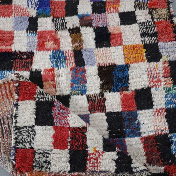 Long Azilal Rug – Colorful Handmade Wool 10.2x4.4 Ft - Image 6