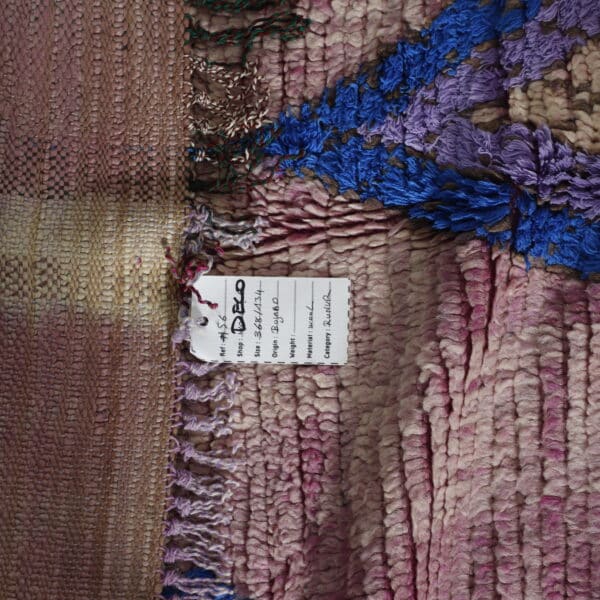 Long Vintage Boujaad Rug 12.1x4.4 Ft – Moroccan Wool Rug - Image 6
