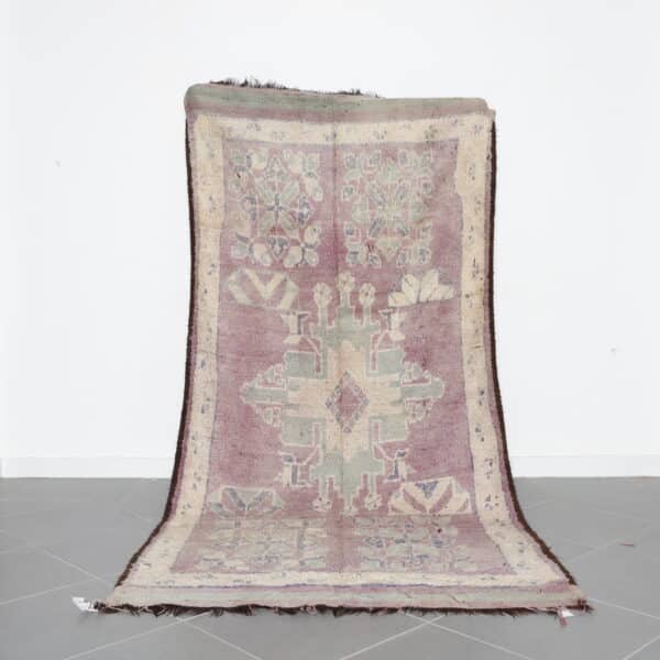 Vintage Oulad Bousbaa Rug 10.3x4.9 Ft handmade in Morocco