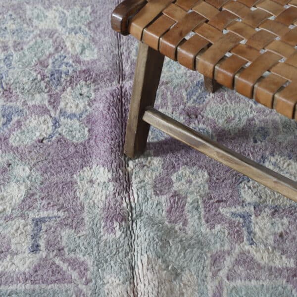 Vintage Oulad Bousbaa Rug 10.3x4.9 Ft – Moroccan Wool Rug - Image 3