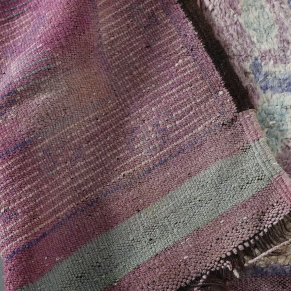 Vintage Oulad Bousbaa Rug 10.3x4.9 Ft – Moroccan Wool Rug - Image 4