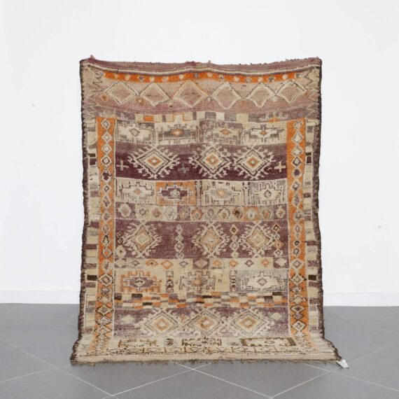 Old Azou Carpet 7.5x5.2 Ft handmade in Morocco