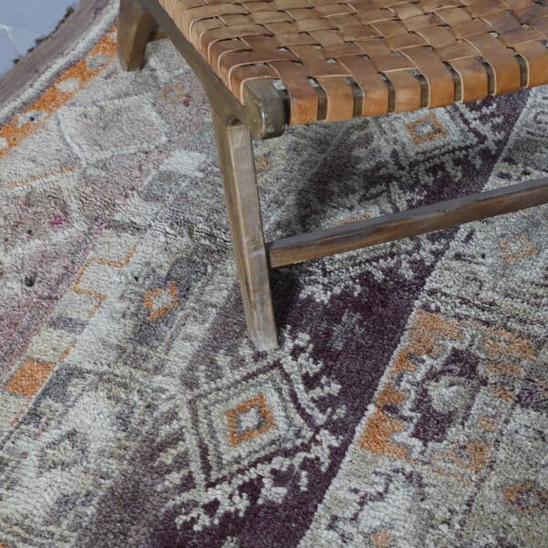 Old Azou Carpet 7.5x5.2 Ft – Vintage Moroccan Wool Rug - Image 6