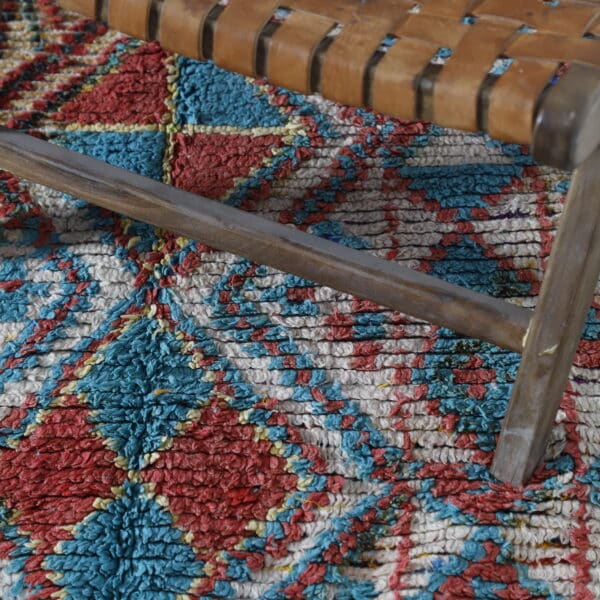 Multicolour Azilal Rug 12.9x4.6 Ft – Vintage Moroccan Wool - Image 6