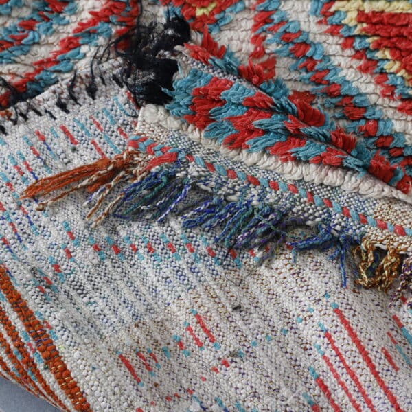 Multicolour Azilal Rug 12.9x4.6 Ft – Vintage Moroccan Wool - Image 2