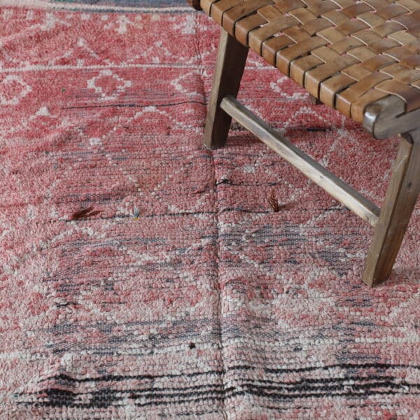 Vintage Boujaad Rug 8.2x3.6 Ft – Moroccan Wool Carpet - Image 3