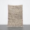 Azilal Rug 7.0x4.6 Ft handmade in Morocco with brown motifs
