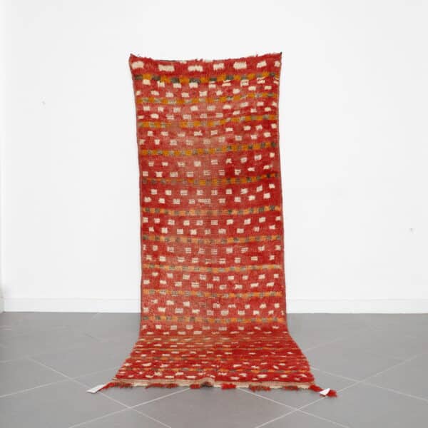 Vintage Boujaad Runner 10.0x3.4 Ft handmade in Morocco