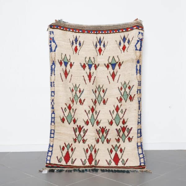 Azilal Soft Rug Vintage 6.3x4.0 Ft handmade in Morocco