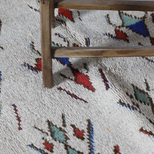 Azilal Soft Rug Vintage 6.3x4.0 Ft – Moroccan Wool Carpet - Image 6