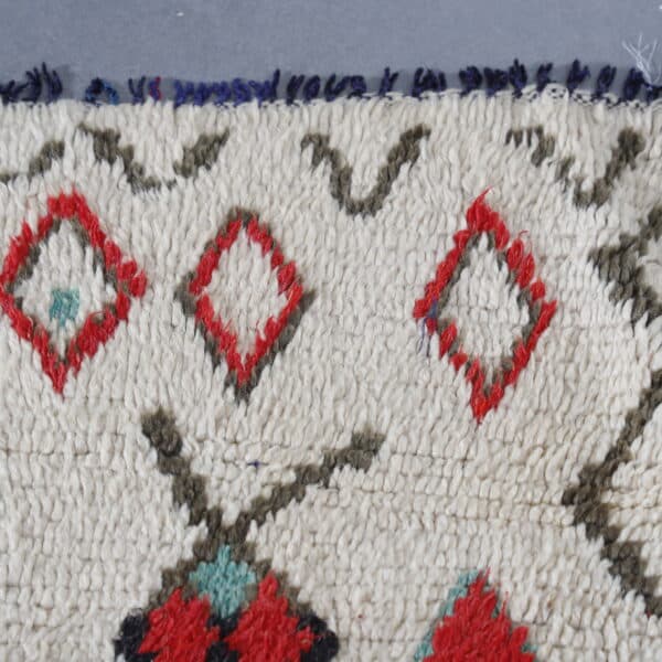 Azilal Colorful Wool Rug 7.0x4.3 Ft – Moroccan Berber Rug - Image 5