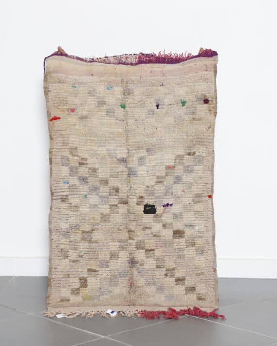 Small Boujaad Rug 4.4x2.6 Ft handmade in Morocco