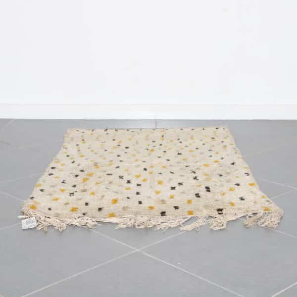 Azilal Carpet 5.4x3.4 Ft – Old Moroccan Wool Rug - Image 4