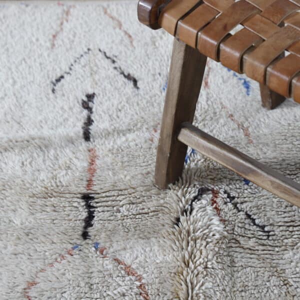 Azilal Rug 7.2x4.2 Ft – Handcrafted Moroccan Wool Rug - Image 3