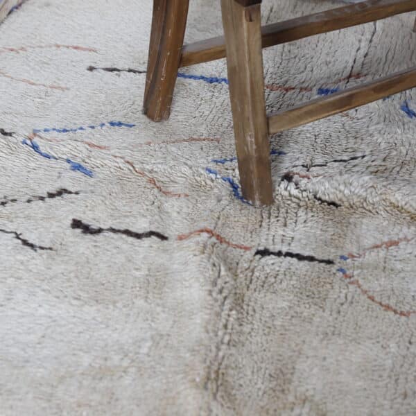 Azilal Rug 7.2x4.2 Ft – Handcrafted Moroccan Wool Rug - Image 5