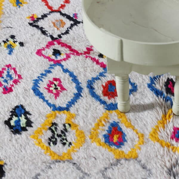Azilal Colorful Rug 6.8x3.8 Ft – Moroccan Tribal Carpet - Image 5