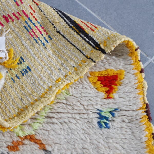 Azilal Colorful Rug 6.8x3.8 Ft – Moroccan Tribal Carpet - Image 6