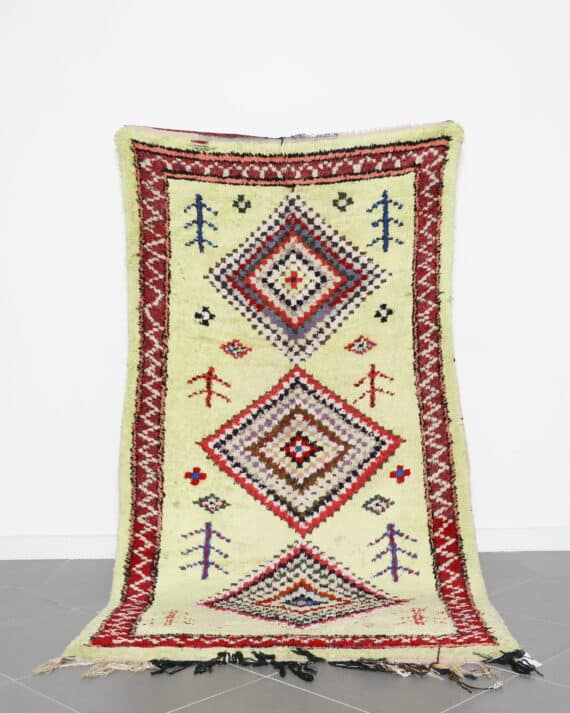 Boucharouite Bright Colour rug 8.7x4.6 Ft handmade in Morocco