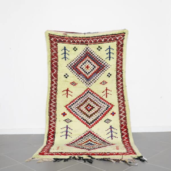 Boucharouite Bright Colour rug 8.7x4.6 Ft handmade in Morocco