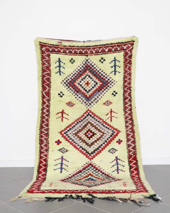 Boucharouite Bright Colour rug 8.7x4.6 Ft handmade in Morocco
