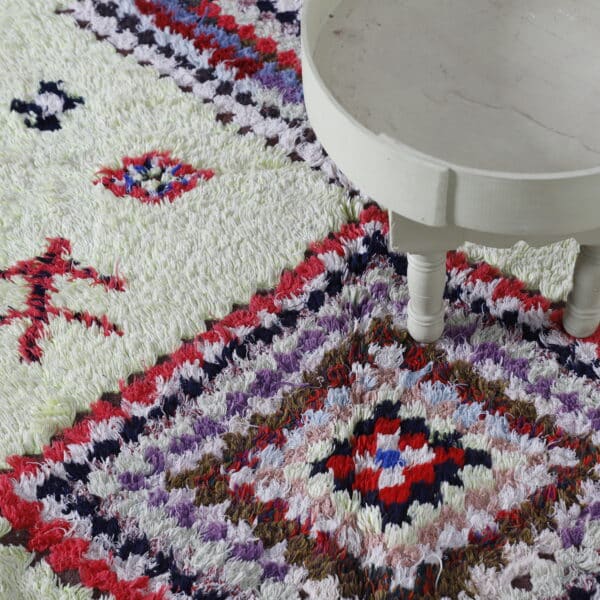 Boucharouite Bright Colour Rug 8.7x4.6 Ft – Moroccan Art - Image 4