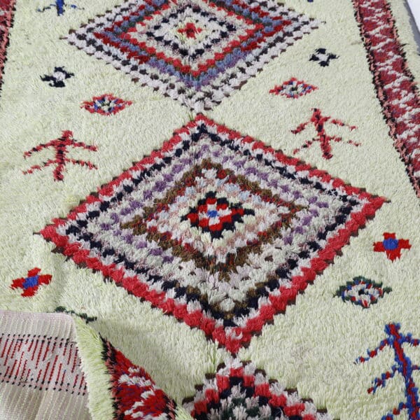 Boucharouite Bright Colour Rug 8.7x4.6 Ft – Moroccan Art - Image 2