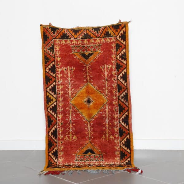 Taznakht Soft Wool Rug 4.7x2.6 Ft handcrafted in Morocco
