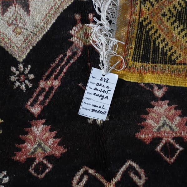 Taznakht Vintage Rug 6.6x3.4 Ft – Moroccan Wool Carpet - Image 2