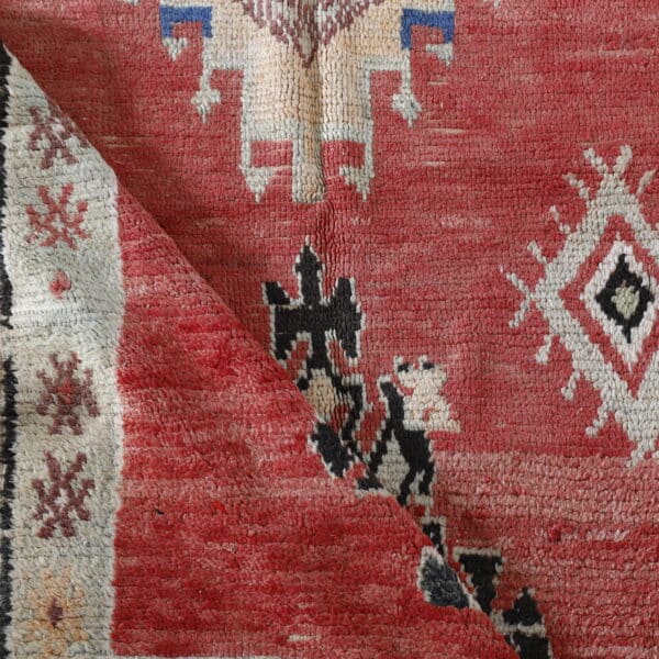 Telouet Vintage Rug 7.9x3.8 Ft – Moroccan Wool Carpet - Image 6