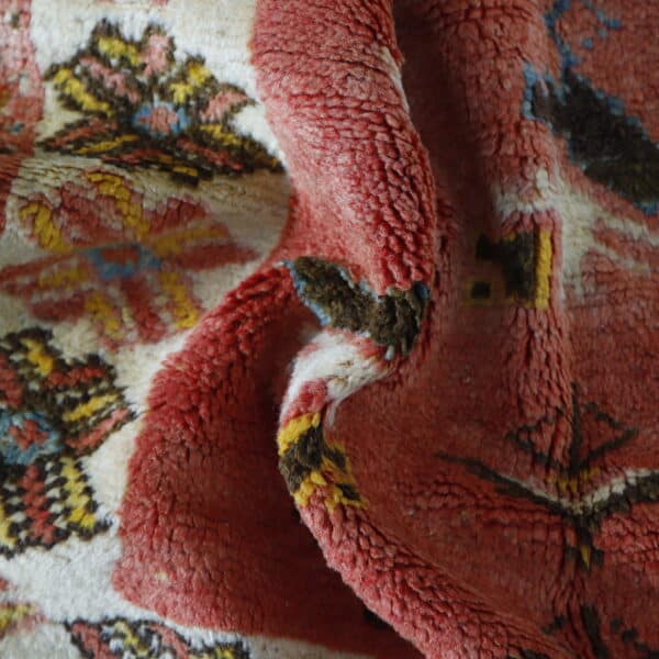 Vintage Taznakht Rug 5.7x3.4 Ft – Moroccan Bird Motif Rug - Image 6
