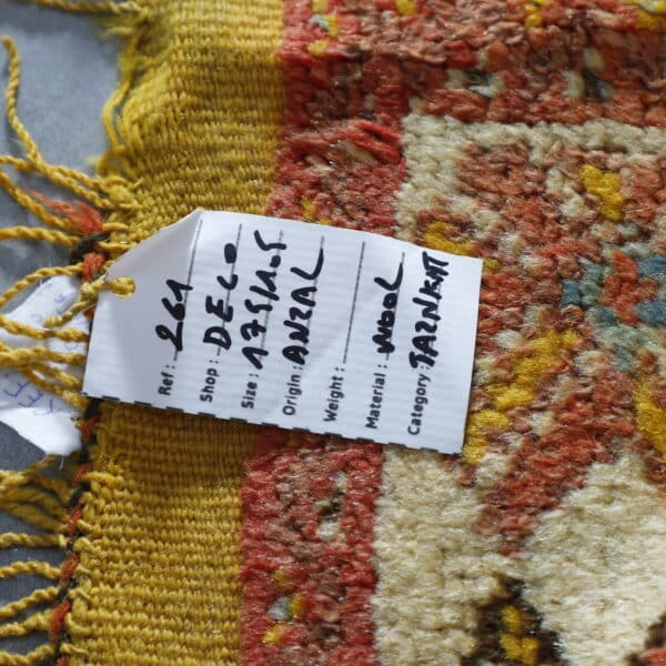 Vintage Taznakht Rug 5.7x3.4 Ft – Moroccan Bird Motif Rug - Image 7