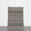 Tunisian Vintage Kilim Rug 6.6x4.4 Ft handwoven with tribal patterns