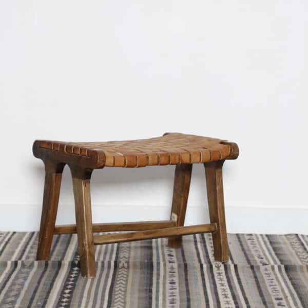 Tunisian Vintage Kilim Rug 6.6x4.4 Ft – Handwoven Flatweave - Image 2