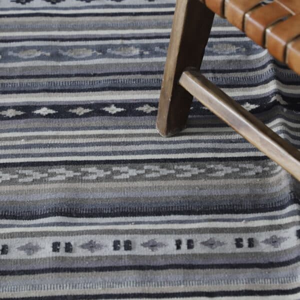 Tunisian Vintage Kilim Rug 6.6x4.4 Ft – Handwoven Flatweave - Image 5
