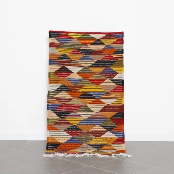 Kilim Rug Picasso 5.2x3.6 Ft – Abstract Moroccan Rug