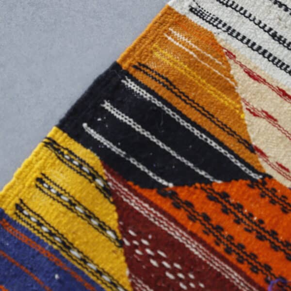Kilim Rug Picasso 5.2x3.6 Ft – Abstract Moroccan Flatweave - Image 3