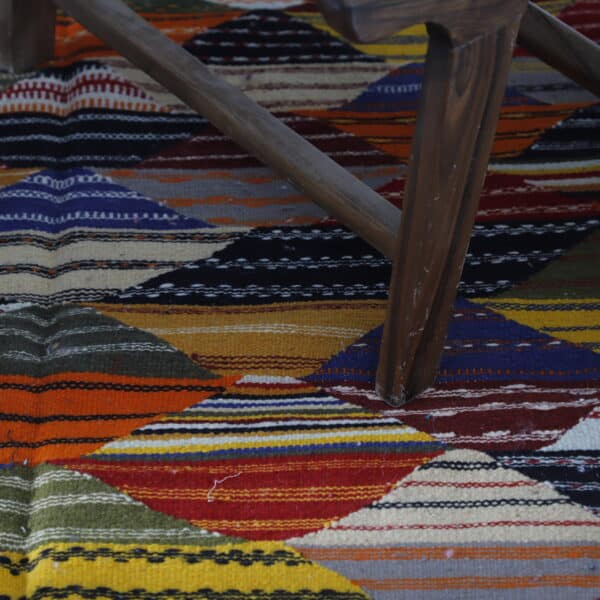 Kilim Rug Picasso 5.2x3.6 Ft – Abstract Moroccan Flatweave - Image 4