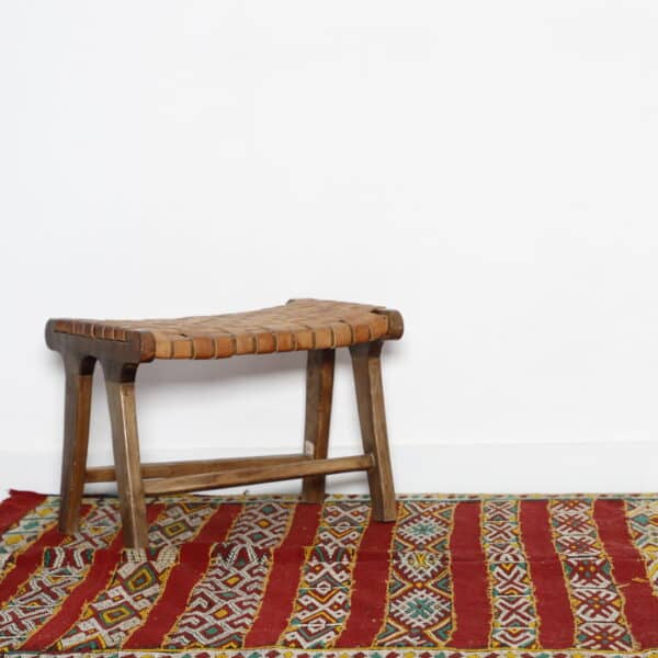 Vintage Kilim Rug 8.4x5.1 Ft – Handmade Moroccan Flatweave - Image 2