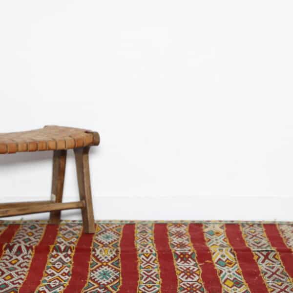 Vintage Kilim Rug 8.4x5.1 Ft – Handmade Moroccan Flatweave - Image 3
